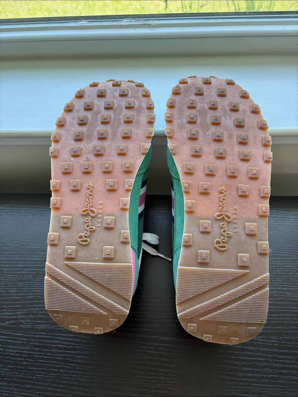 Pepe Jeans Green, Pink & White Women's Sneakers View 5